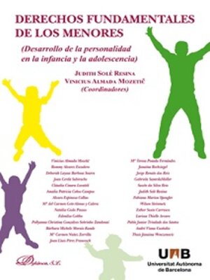 cover image of Derechos fundamentales de los menores. Desarrollo de la personalidad en la infancia y la adolescencia